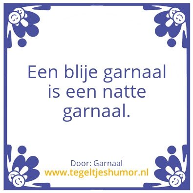 Tegeltje: Garnaal