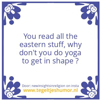 Tegeltje: Get In Shape.