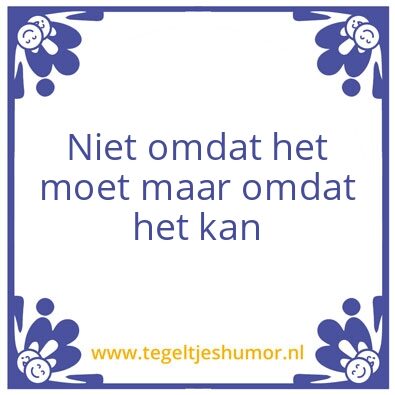 Tegeltje: simpel