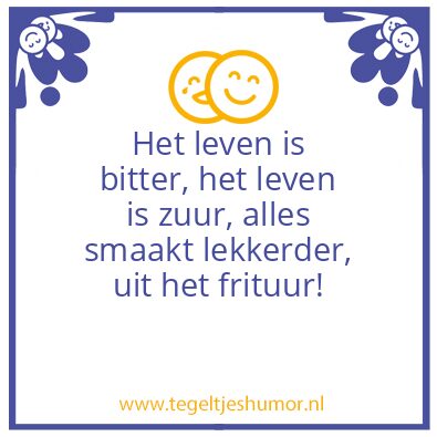Tegeltje: frituur