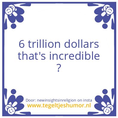 Tegeltje: You did not got sucked in ..