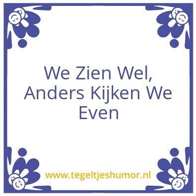 Tegeltje: Klussen