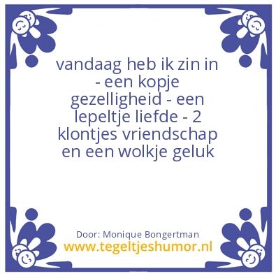 Tegeltje: koffietijd