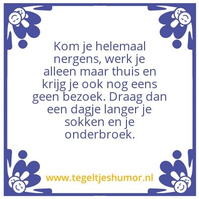 Tegeltje: Coronatip