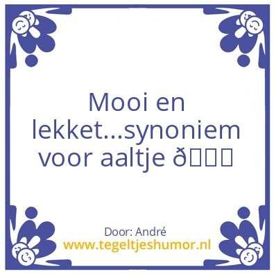 Tegeltje: Aaltje