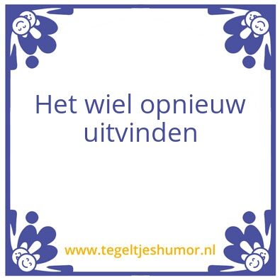 Tegeltje: spreuk
