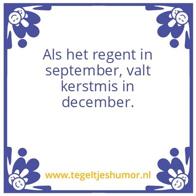 Tegeltje: rain