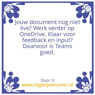 Tegeltje: Documenten