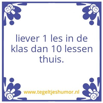Tegeltje: spreuk van een kind.