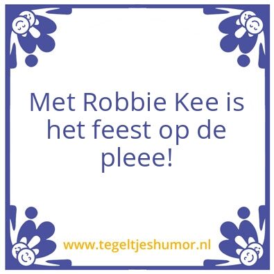 Tegeltje: Rob