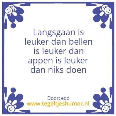 Tegeltje: contact