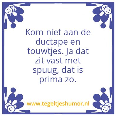 Tegeltje: Werken bij de ICT