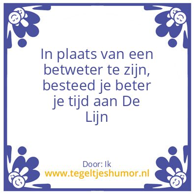 Tegeltje: Test