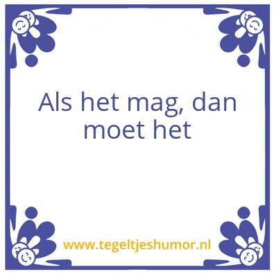 Tegeltje: Hiekerhoed