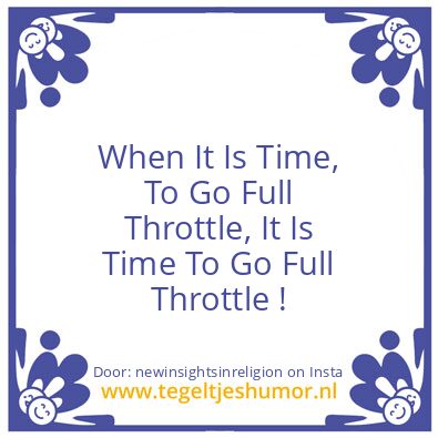 Tegeltje: Quitters are Losers.
