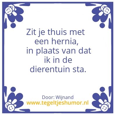 Tegeltje: hernia