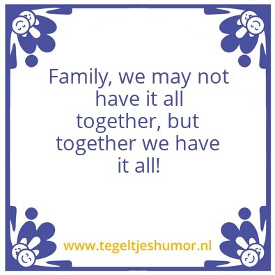 Tegeltje: Family