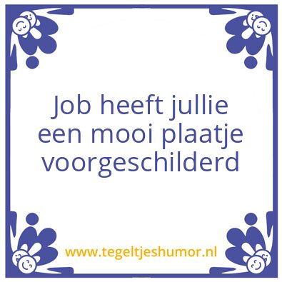 Tegeltje: Job