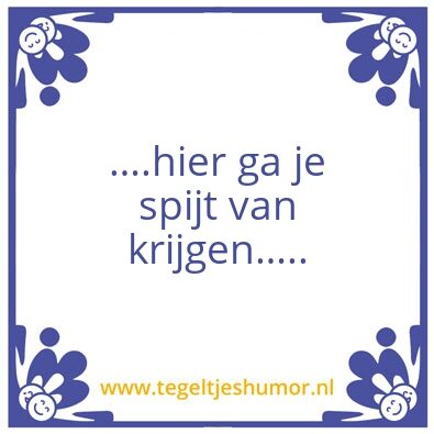 Tegeltje: Les