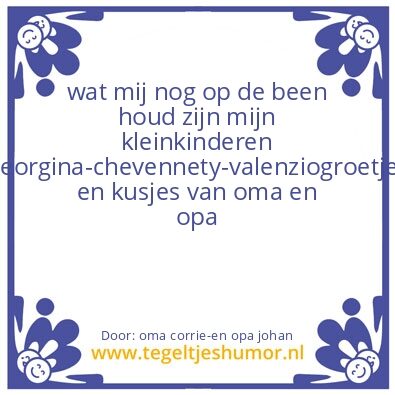 Tegeltje: kleinkinderen