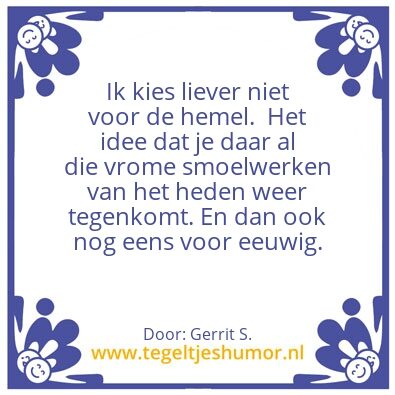 Tegeltje: Ik ben Gerrit.
