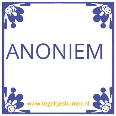 Tegeltje: het goede doel