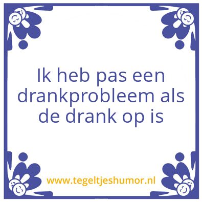 Tegeltje: Drank 1