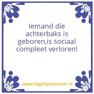 Tegeltje: Levenswijze
