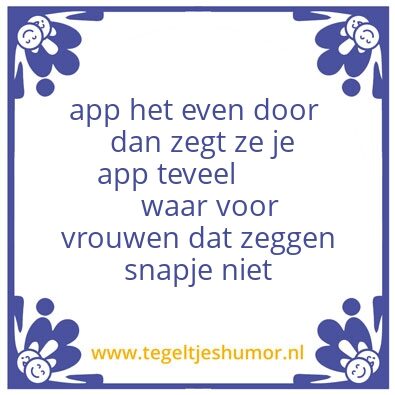 Tegeltje: app