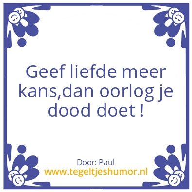 Tegeltje: Liefde