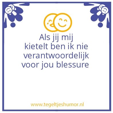 Tegeltje: Kietelen
