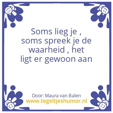 Tegeltje: Niet iedereen heeft gelijk