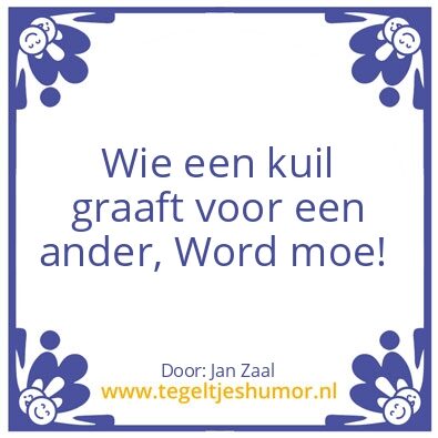 Tegeltje: Moe