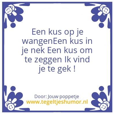 Tegeltje: Voor mijn Nippy