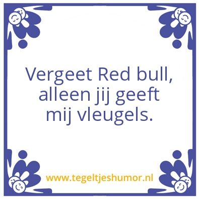 Tegeltje: Red Bull