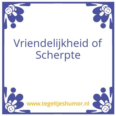 Tegeltje: Print