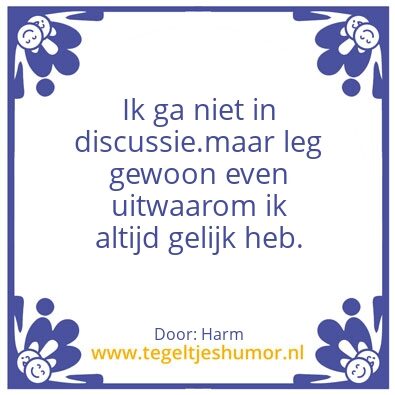 Tegeltje: Thuis