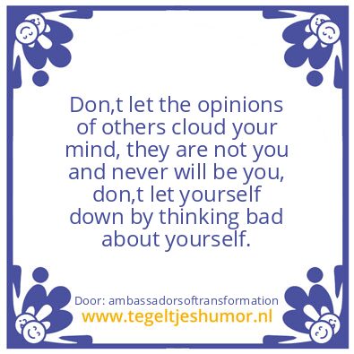 Tegeltje: Discipline & Direction
