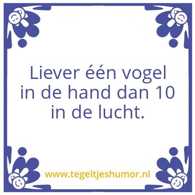 Tegeltje: –