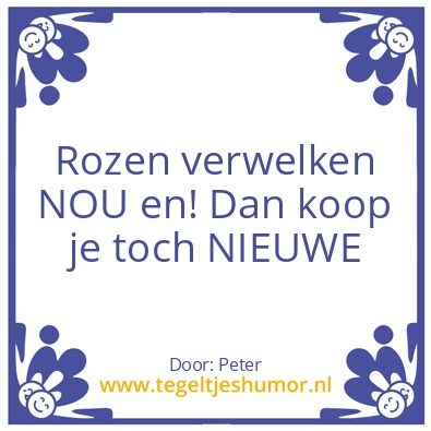 Tegeltje: Rozen