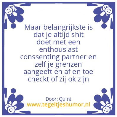 Tegeltje: Sex