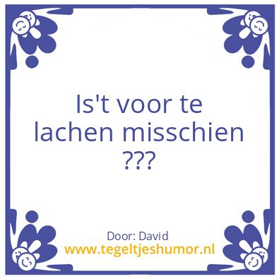 Tegeltje: Motivatie