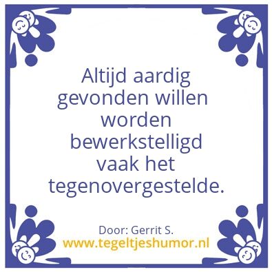 Tegeltje: Ik ben Gerrit.