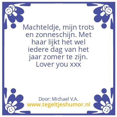 Tegeltje: Machteldje