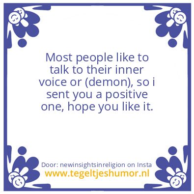 Tegeltje: Acting in your own interest.