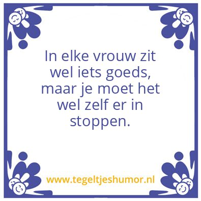 Tegeltje: Vrouwtegel