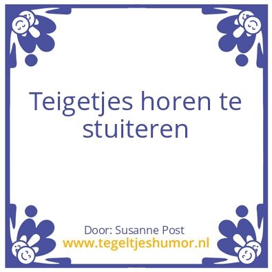 Tegeltje: Poe