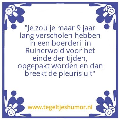 Tegeltje: Ruinerwold