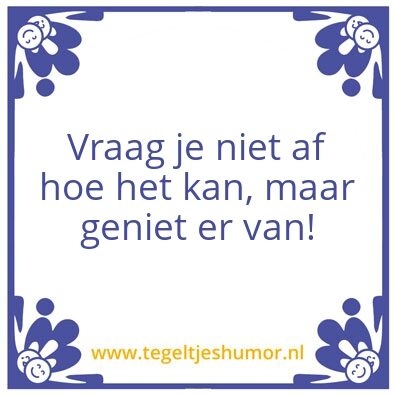 Tegeltje: Tegel