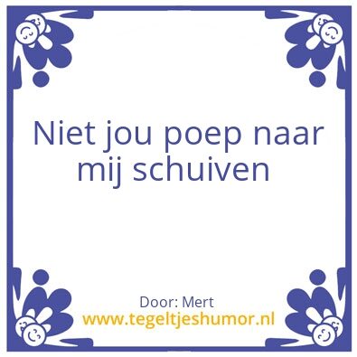 Tegeltje: Kop of munt